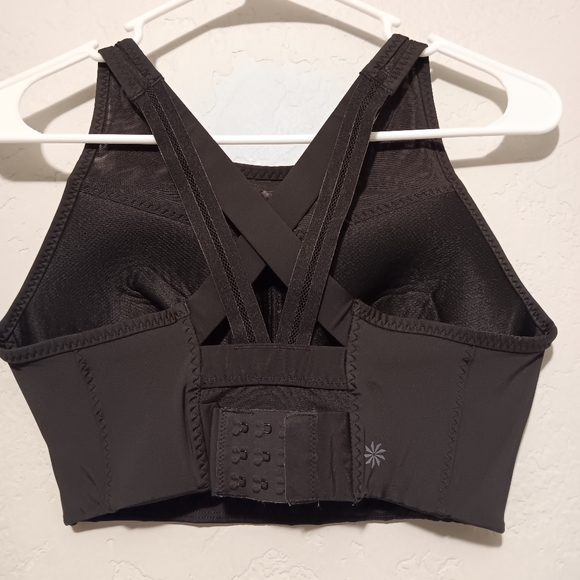 Athleta Gigi High Impact Sports Bra Padded Black SzS(32B) - Picture 3 of 13